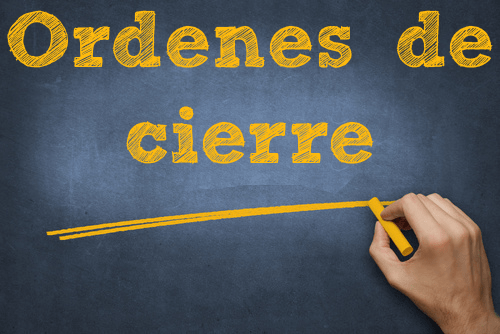 ordenes de cierre