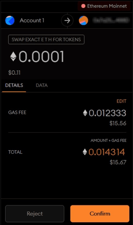 como utilizar uniswap para finanzas DeFi para aceptar operaciones en metamask