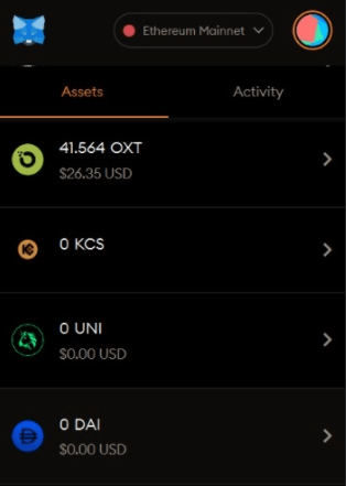 tokens a MetaMask5